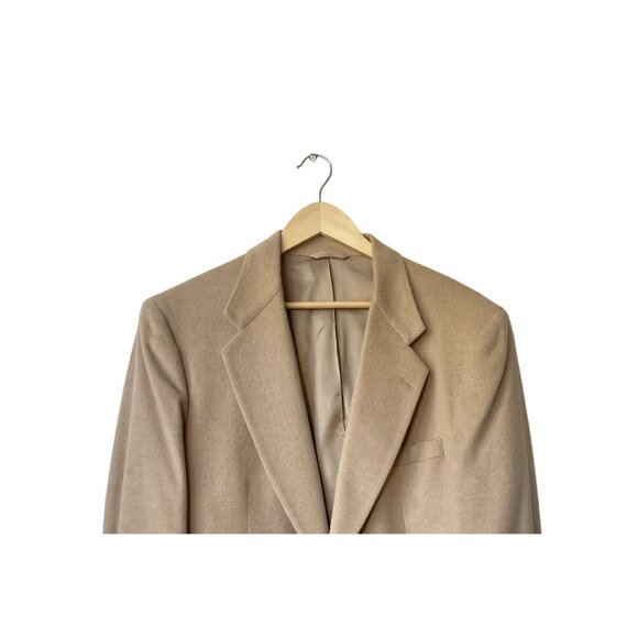 Club Room Mens Camel Hair Sport Coat Blazer 42R  Two Button Preppy Old Money - Picture 2 of 10